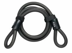 Axa Basta AXA Double Loop 120/10 – Dobbelt Loop-kabel – 120 Cm – Sort